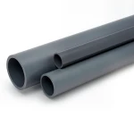 مواسير UPVC مقاس 2 إنش سمك 5.5 مم لون رمادي غامق