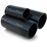 أنابيب HDPE السعودي PE 100 ضغط 16 بار قطر خارجي 400 مم سمك 36.3 مم لون اسود