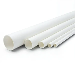 مواسير UPVC ضغط اسمي 17.2 بار قطر خارجي 1 إنش سمك 1.96 مم لون أبيض