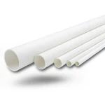 مواسير UPVC ضغط 21.7 بار مقاس 1 إنش سمك 2.46 مم لون أبيض