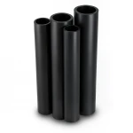HDPE Pipe PE 80 Pressure 12.5 Bar Outside Diameter 180 mm Thickness 16.4 mm Black