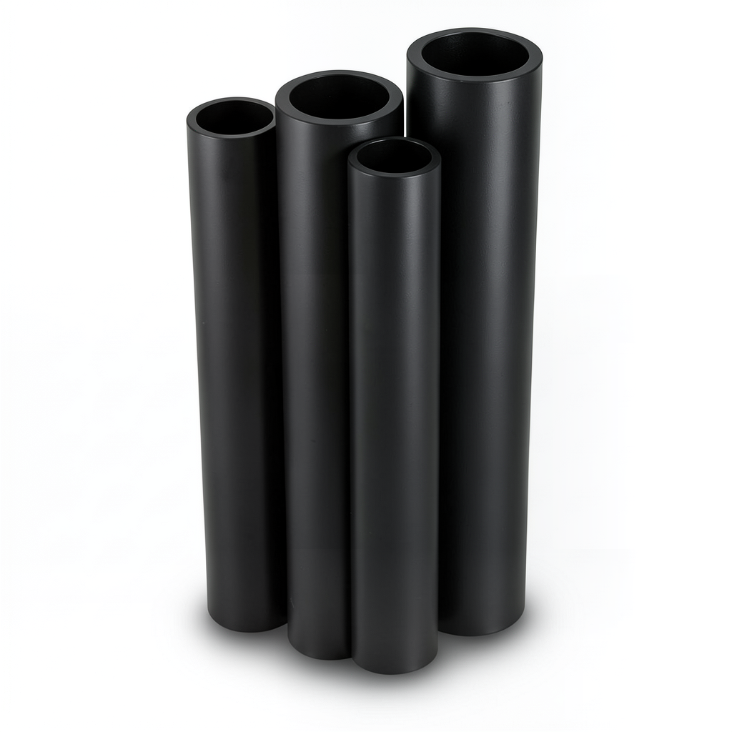 HDPE Pipe PE 80 Pressure 12.5 Bar Outside Diameter 180 mm Thickness 16.4 mm Black