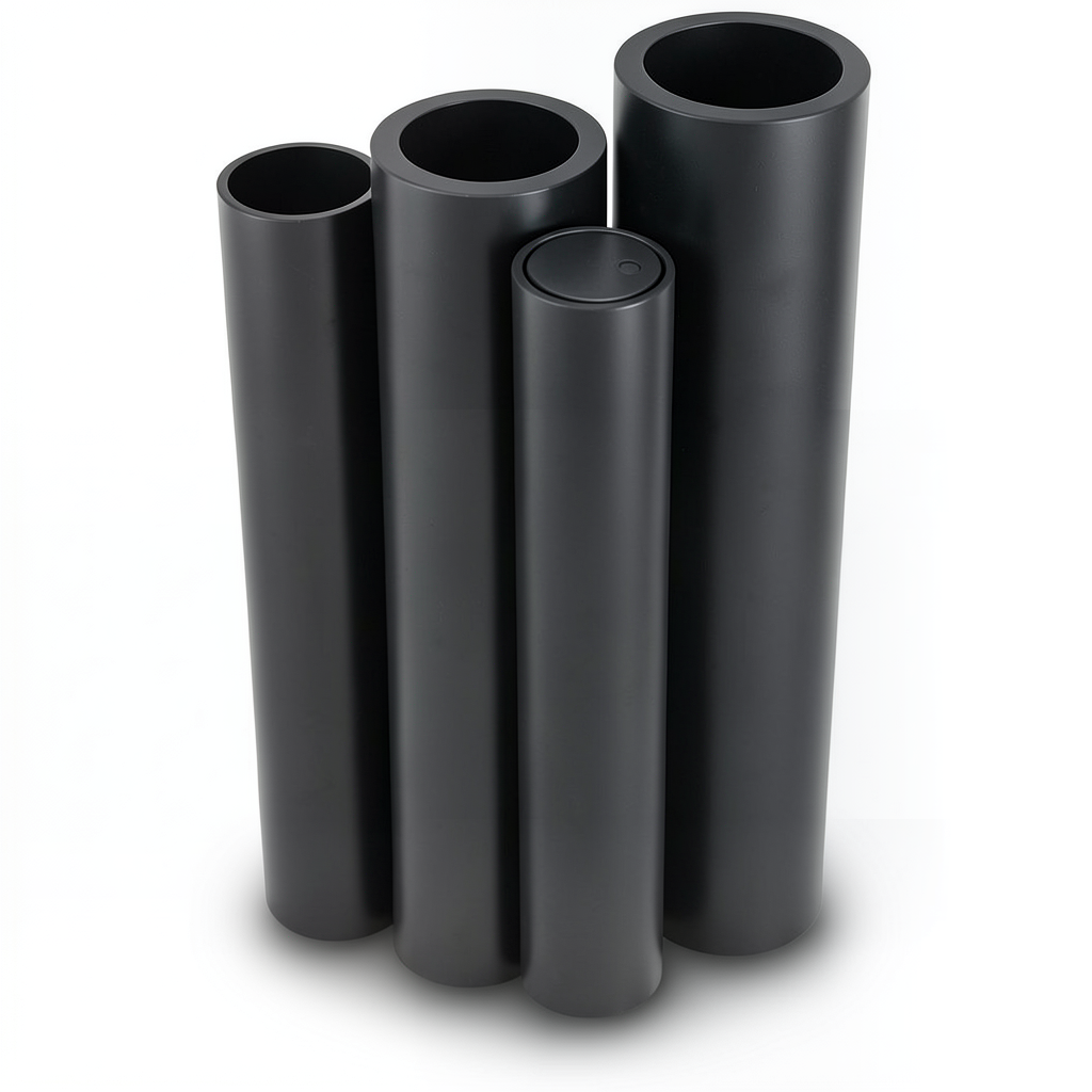 مواسير HDPE الراجحي PE 63 ضغط 15.9 بار قطر خارجي 450 مم سمك 61.5 مم لون أسود