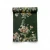 Floral wallpaper, length 10 m, width 0.70 m, dark green color, model 13017