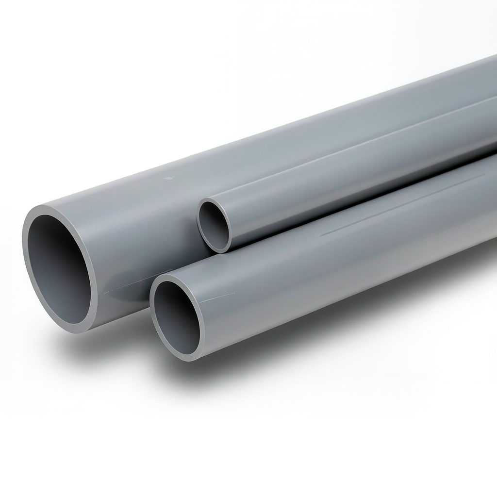 مواسير UPVC مقاس 2 1/2 إنش سمك 1.8 مم لون رمادي