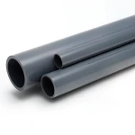 مواسير UPVC ضغط اسمي 6 بار مقاس 3 إنش سمك 2.9 مم لون رمادي غامق