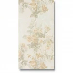 Floral wallpaper, length 10 m, width 0.70 m, pale beige color, model 13019