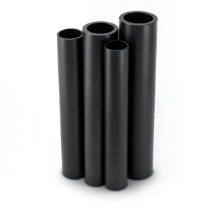 مواسير HDPE الراجحي PE 63 ضغط 15.9 بار قطر خارجي 200 مم سمك 27.4 مم لون أسود