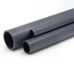 مواسير UPVC مقاس ¼ 1 إنش سمك 4.8 مم لون رمادي غامق