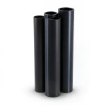 أنابيب HDPE PE 80 ضغط 12.5 بار قطر خارجي 160 مم سمك 14.6 مم لون أسود