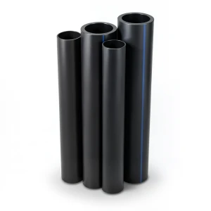 مواسير HDPE PE 63 ضغط 15.9 بار قطر 280 مم سمك 38.3 مم أسود