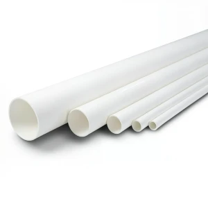 مواسير UPVC ضغط اسمي 17.2 بار قطر خارجي 1 إنش سمك 1.96 مم لون أبيض