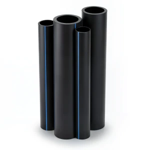 مواسير HDPE PE 100 ضغط 16 بار قطر خارجي 160 مم سمك 14.6 مم لون أسود