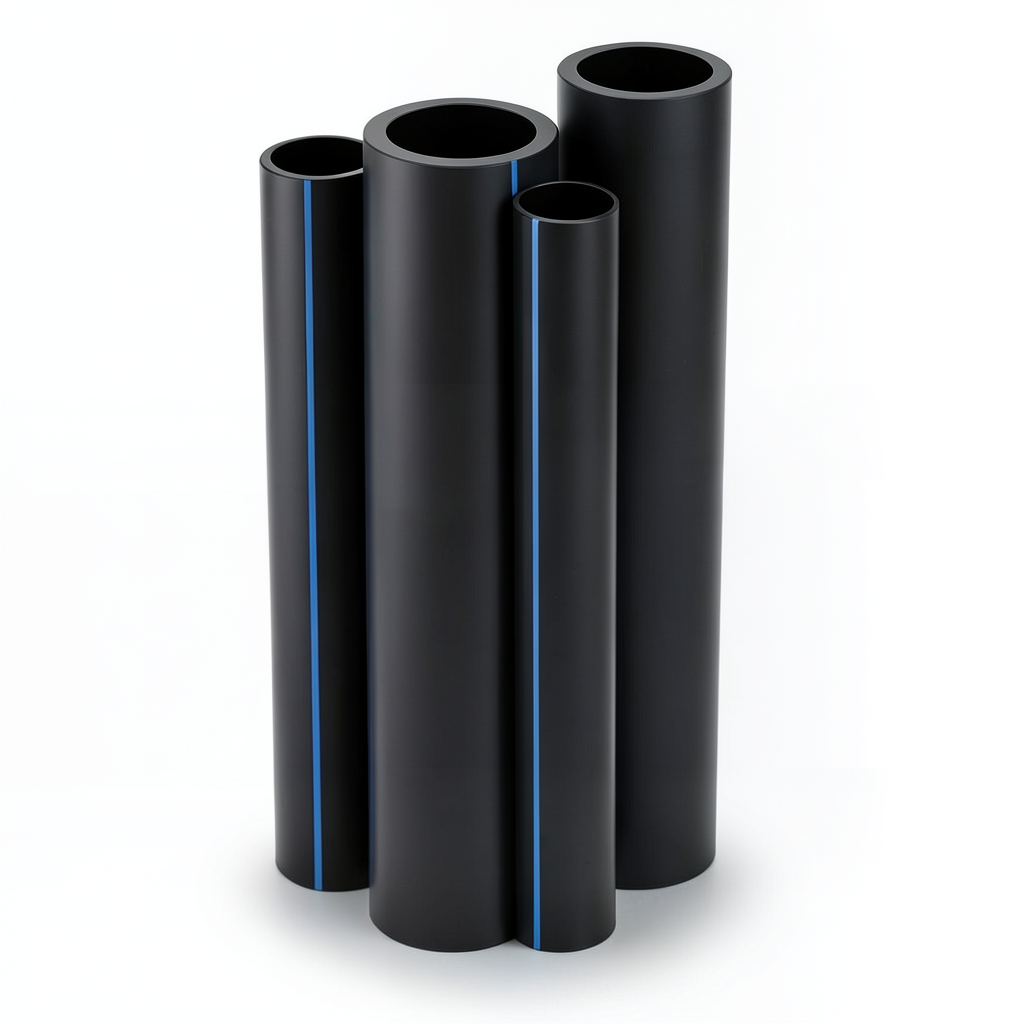 HDPE Pipe PE 100 Pressure 16 Bar 160 mm OD Thickness 14.6 mm Black