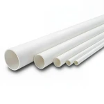 مواسير UPVC ضغط 21.7 بار مقاس 1 إنش سمك 2.46 مم لون أبيض