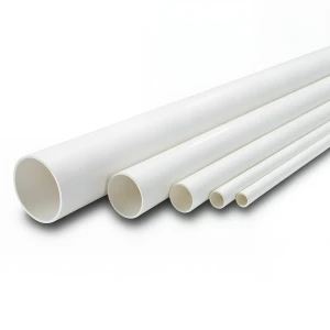 مواسير UPVC ضغط 21.7 بار مقاس 1 إنش سمك 2.46 مم لون أبيض