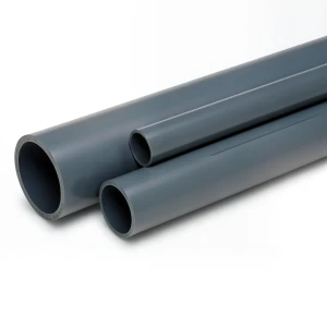 مواسير UPVC ضغط اسمي 9 بار مقاس 2 1/2 إنش سمك 3 مم لون رمادي غامق