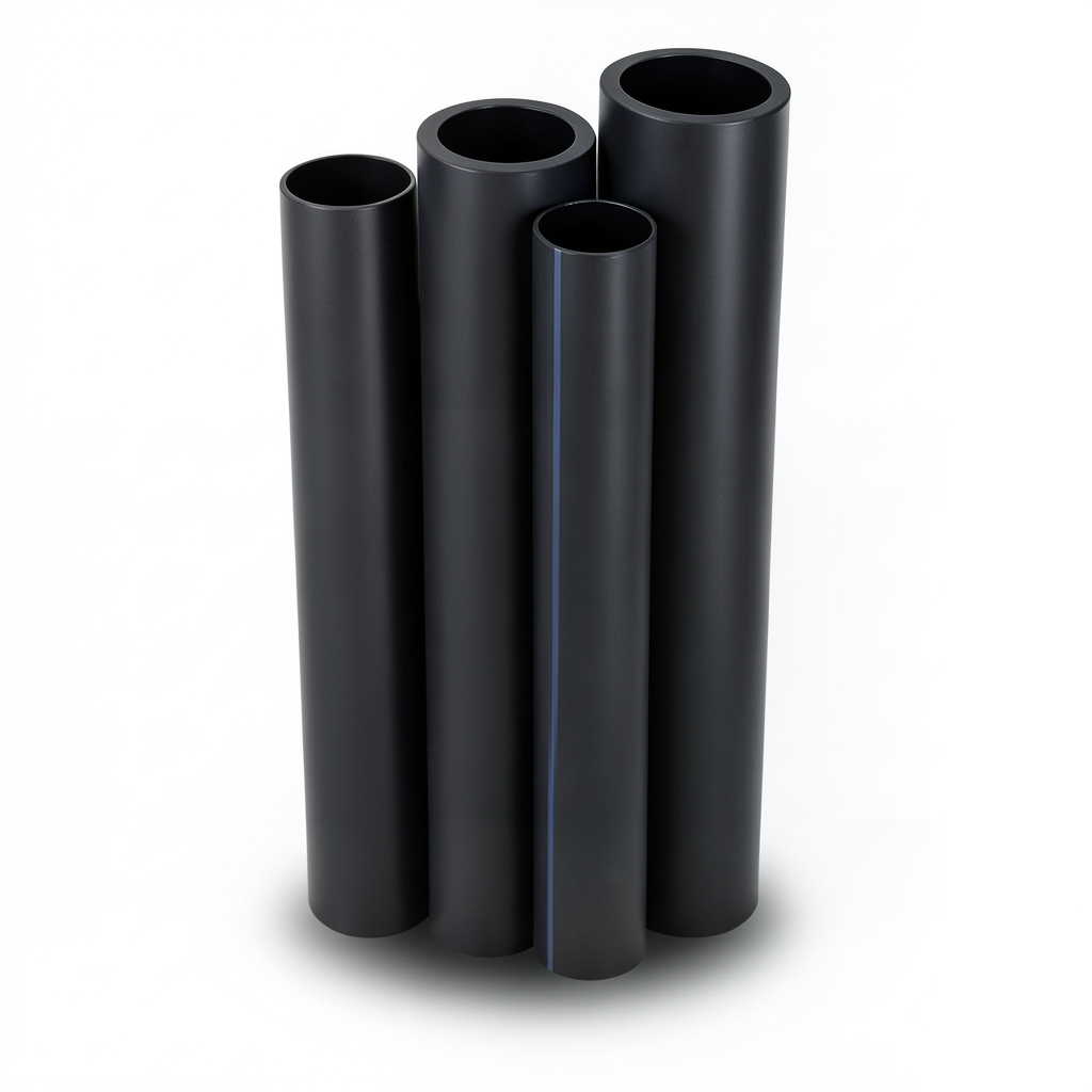 Al-Rajhi HDPE Pipes PE 63 Pressure 15.9 Bar Diameter 450 mm Thickness 61.5 mm Black