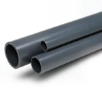 UPVC Pipes Nominal Pressure 6 Bar Size 4 Inch Thickness 3.4 mm Dark Gray