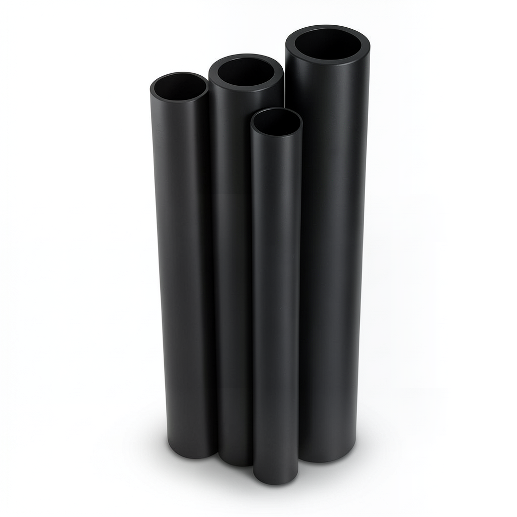 HDPE Pipes PE 63 Nominal Pressure 15.9 Bar Outside Diameter 180 mm Thickness 24.6 mm Black