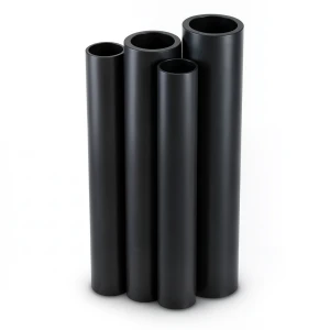 مواسير HDPE الراجحي PE 63 ضغط 15.9 بار قطر خارجي 200 مم سمك 27.4 مم لون أسود