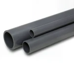 UPVC Pipes Nominal Pressure 6 Bar Size 5 Inch Thickness 3.8 mm Dark Gray