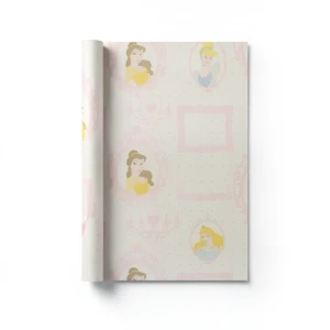 British Youth and Children Wallpaper 10m x 0.53m Pale Beige Pink