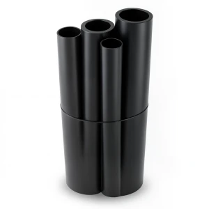 مواسير HDPE PE 63 ضغط 15.9 بار قطر 280 مم سمك 38.3 مم أسود