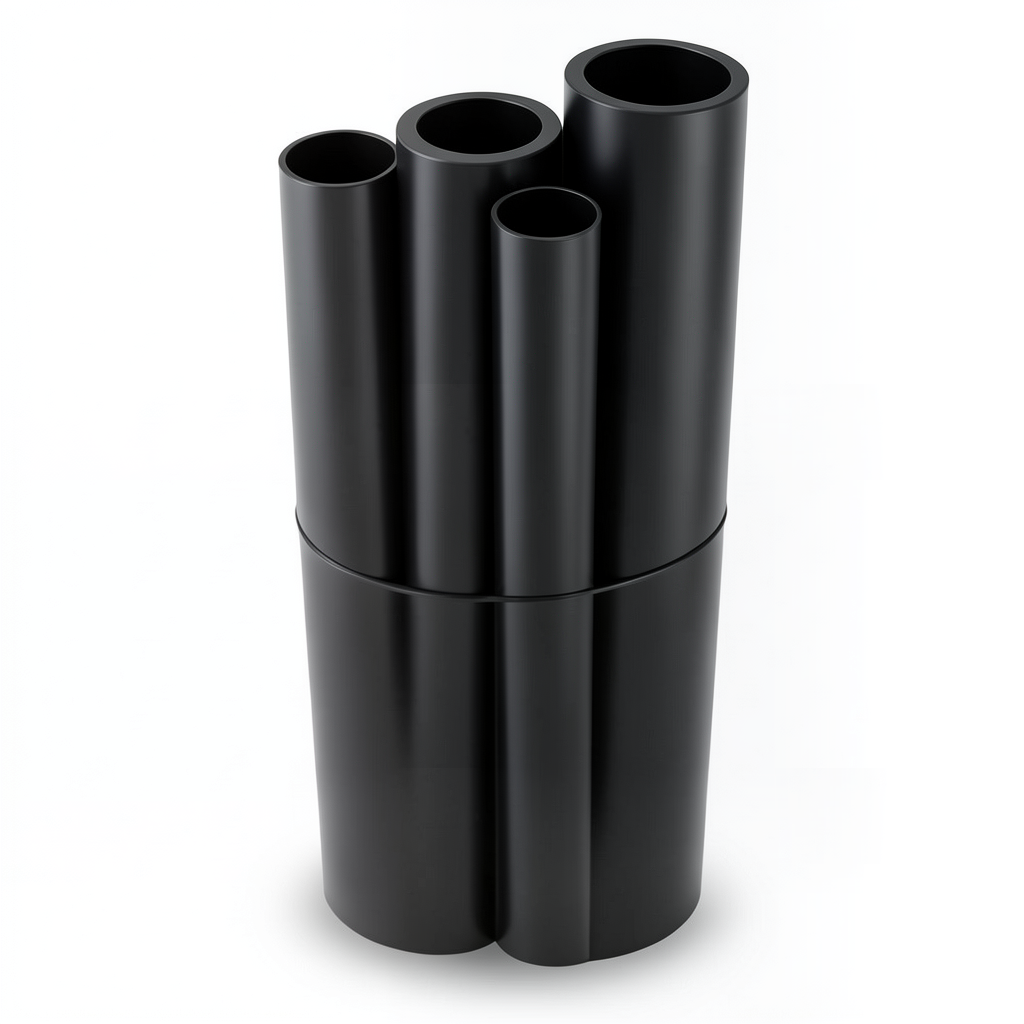 HDPE Pipes PE 63 Pressure 15.9 Bar Diameter 280 mm Thickness 38.3 mm Black