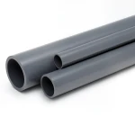 مواسير UPVC 5 إنش ضغط 12 بار سمك 7.3 مم لون رمادي غامق