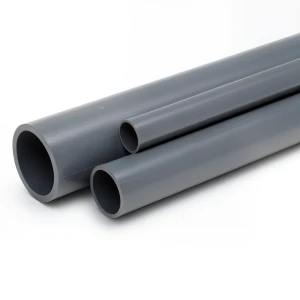 UPVC Pipes 5 Inch 12 Bar Pressure 7.3 mm Thickness Dark Gray