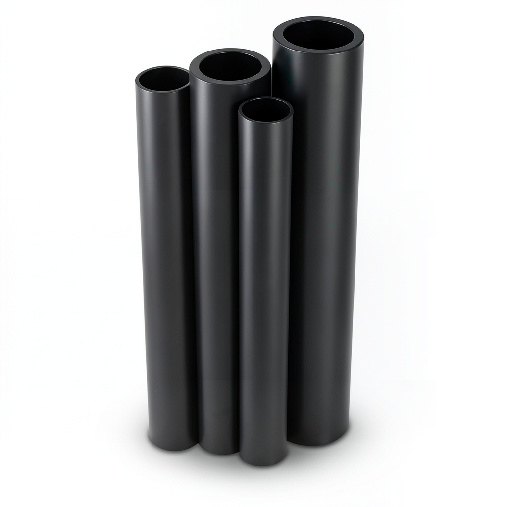 مواسير HDPE PE 100 ضغط 16 بار قطر خارجي 160 مم سمك 14.6 مم لون أسود