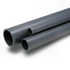 UPVC Pipes 15 Bar Pressure 5 Inch Size 9 mm Thickness Dark Gray