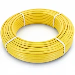 أنابيب HDPE الراجحي  PE 80 ضغط 8 بار قطر خارجي 25 مم سمك 3 مم لون أصفر 