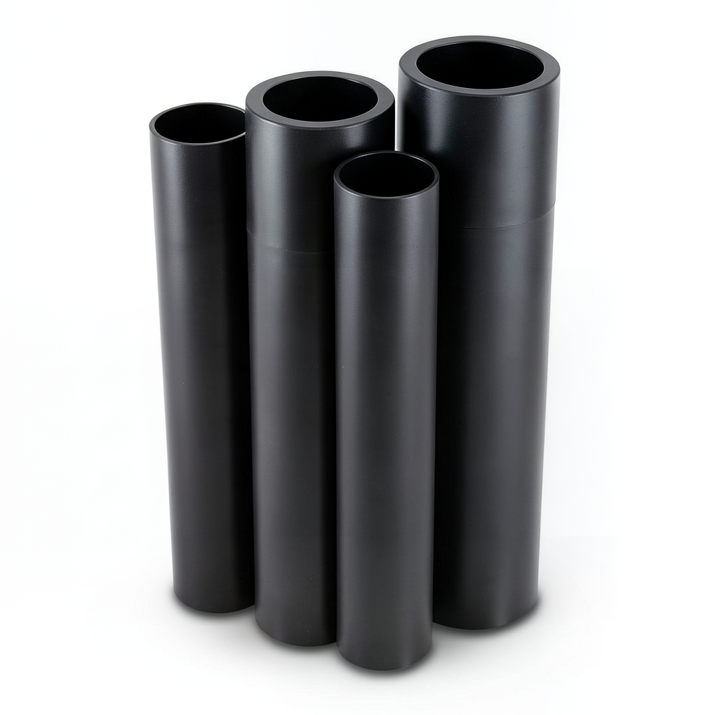 مواسير HDPE الراجحي PE 63 ضغط 15.9 بار قطر خارجي 400 مم سمك 54.7 مم لون أسود