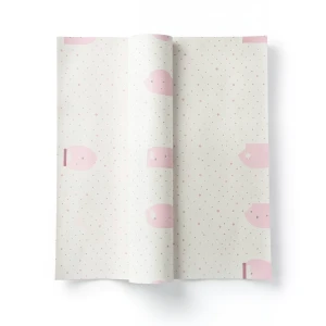 Youth and Children Wallpaper Pale Beige with Pink, 10m x 0.53m, Model 73499