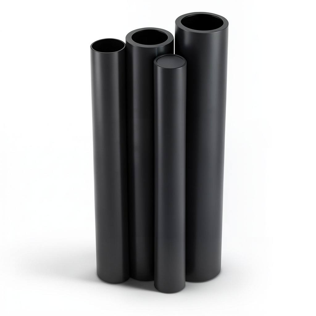 مواسير HDPE PE 80 ضغط 12.5 بار قطر خارجي 180 مم سمك 16.4 مم لون أسود