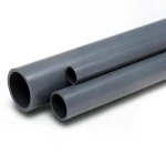 مواسير UPVC مقاس 8 إنش ضغط 6 بار سمك 5.3 مم لون رمادي غامق