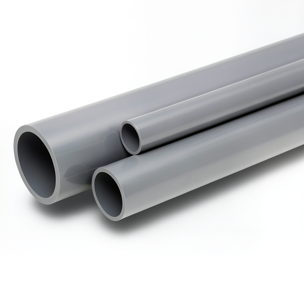 UPVC Pipes Outside Diameter 250 mm Thickness 6.1 mm Gray