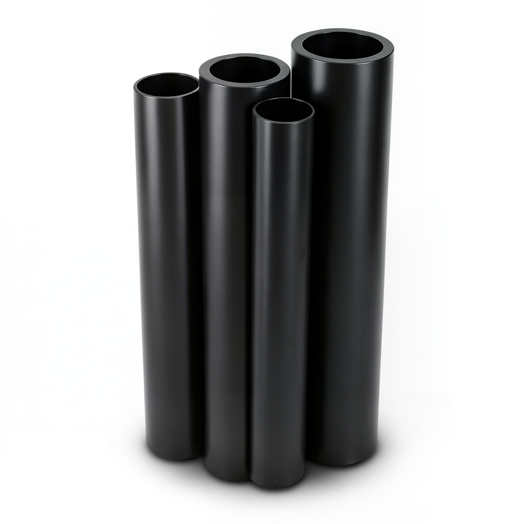 مواسير HDPE PE 100 ضغط 16 بار قطر خارجي 180 مم سمك 16.4 مم لون أسود