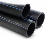 أنابيب HDPE السعودي  PE 100 ضغط 6 بار قطر خارجي 630 مم سمك 24.1 مم لون اسود