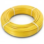 أنابيب HDPE الراجحي  PE 100 ضغط 10 بار قطر خارجي 50 مم سمك 4.6 مم لون أصفر 