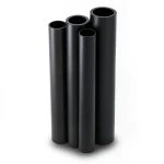 مواسير HDPE PE 100 ضغط 16 بار قطر خارجي 200 مم سمك 18.2 مم لون أسود
