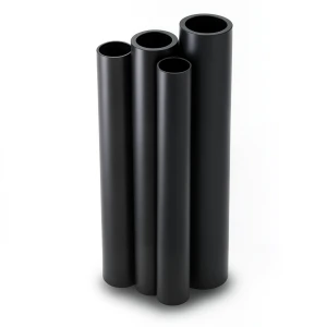 HDPE Pipes PE 100 Pressure 16 Bar Outside Diameter 200 mm Thickness 18.2 mm Black