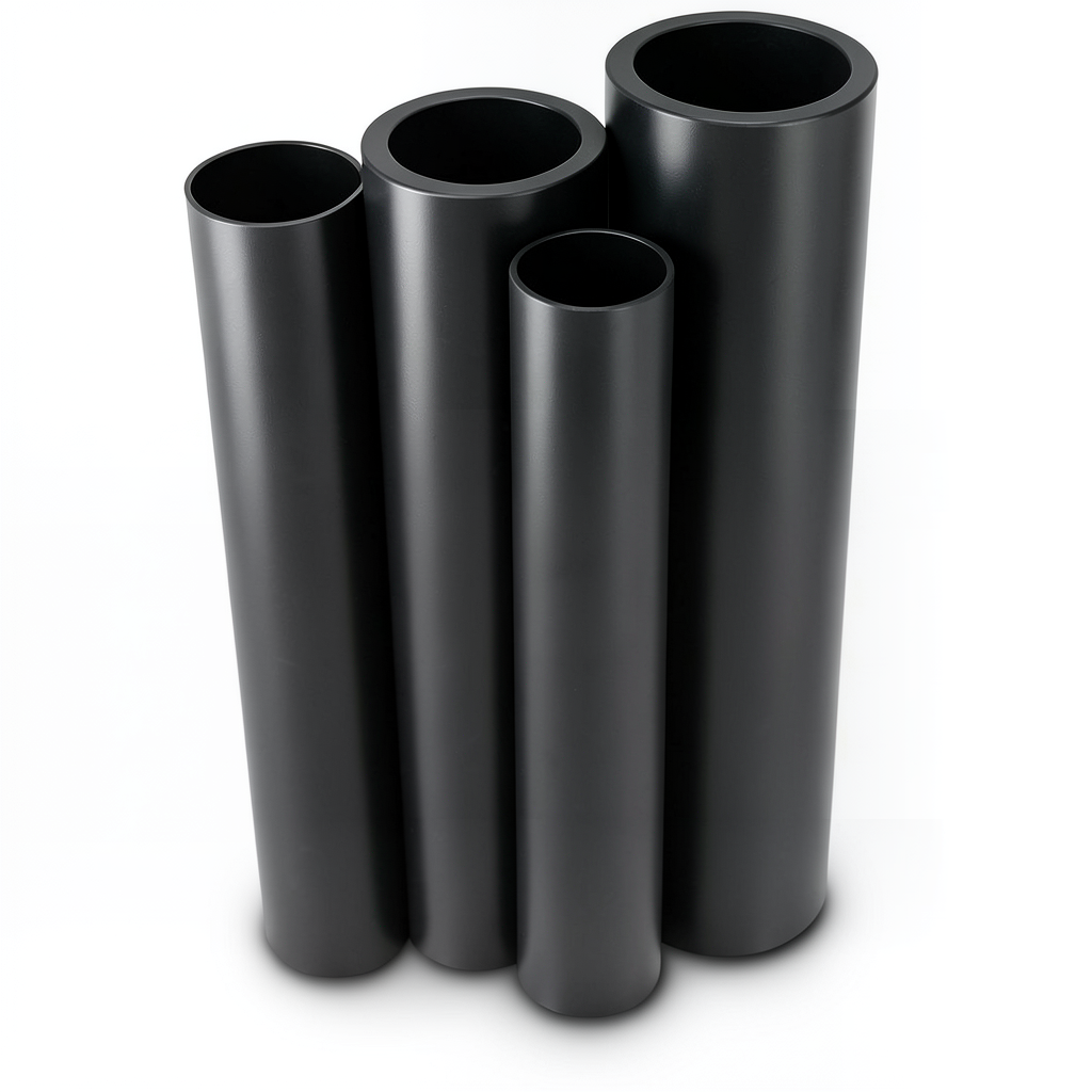 Al-Rajhi HDPE Pipes PE 80 Pressure 12.5 Bar Outside Diameter 225 mm Thickness 20.5 mm Black