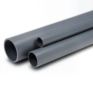 مواسير UPVC 5 إنش ضغط 12 بار سمك 7.3 مم لون رمادي غامق