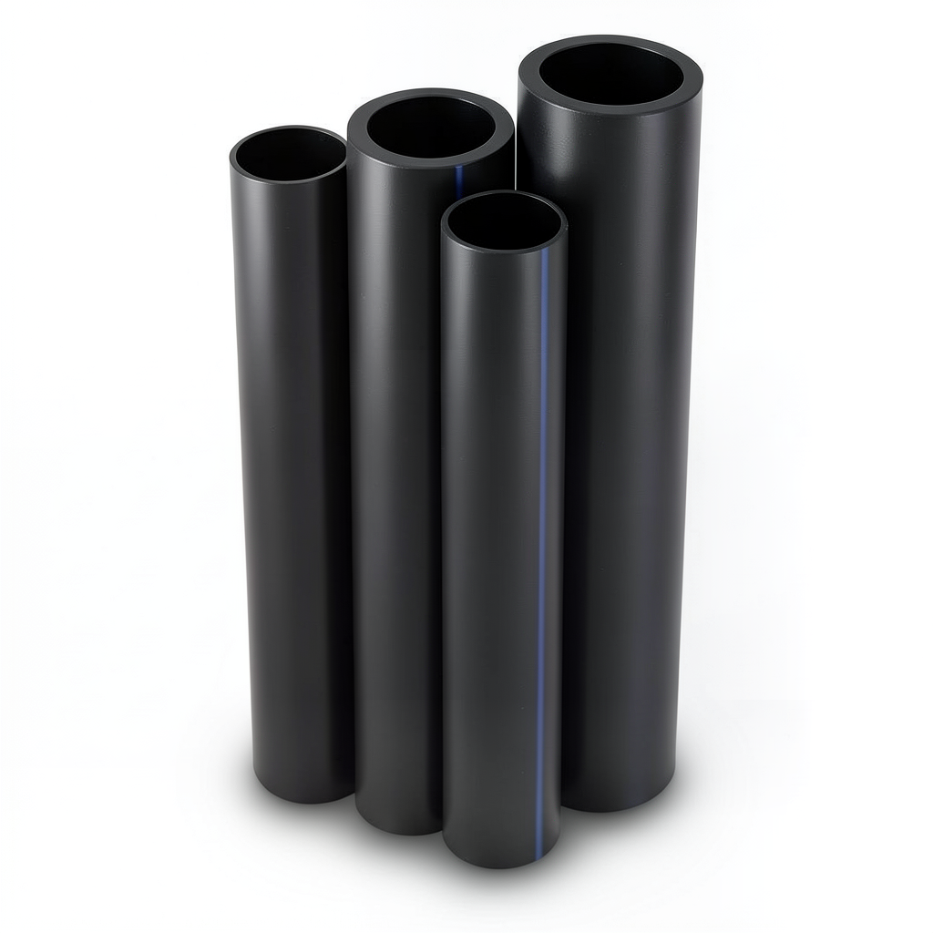 مواسير HDPE PE 100 ضغط 16 بار قطر 400 مم سمك 36.3 مم لون أسود