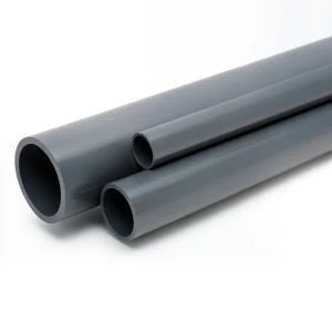 مواسير UPVC مقاس 6 إنش سمك 6.6 مم لون رمادي غامق ضغط 9 بار