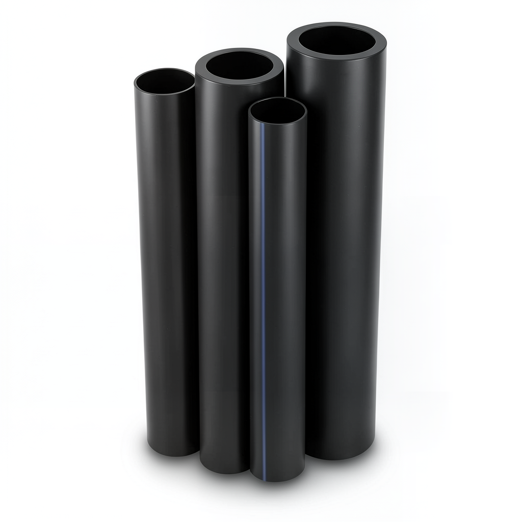 مواسير HDPE PE 100 ضغط 16 بار قطر خارجي 450 مم سمك 40.9 مم لون أسود