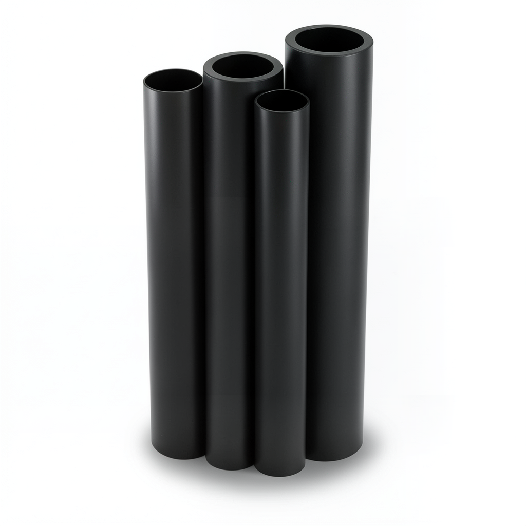 مواسير HDPE الراجحي PE 100 ضغط 16 بار قطر 630 مم سمك 57.2 مم أسود